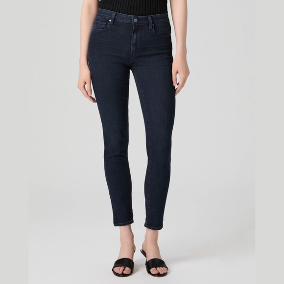 PAIGE Denim - Paige Womens 29 Jeans Hoxton Ultra Skinny High Rise Dark Wash Stretch Denim Slim